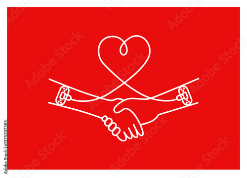 A sign of donated blood, healthcare and medicine