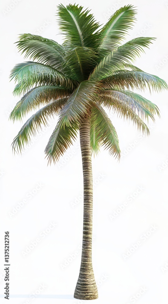Obraz premium palm tree isolated on white background