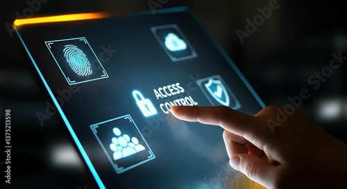 Cybersecurity and Access Control – Digital Security and Data Protection Concept