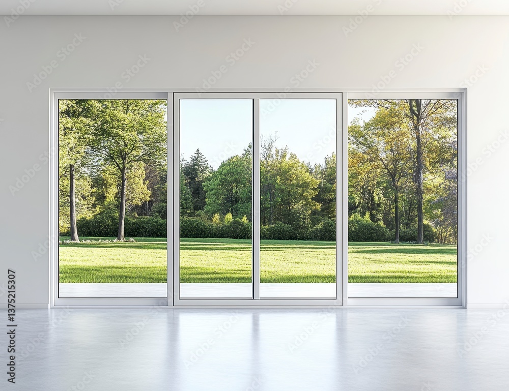 Obraz premium empty room with a window