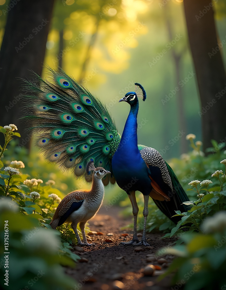 Obraz premium peacock with feathers