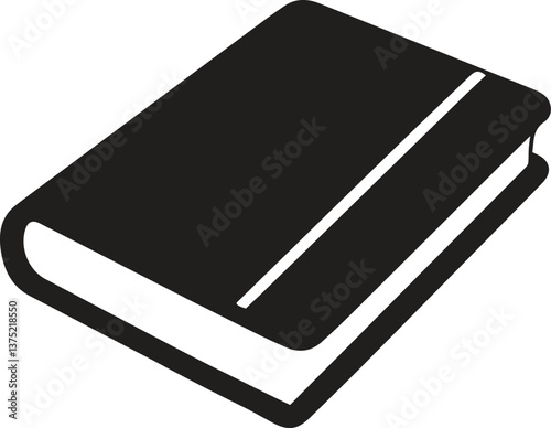 Book icon isolated sign symbol and flat style for app, web, and digital design. Vector illustration.