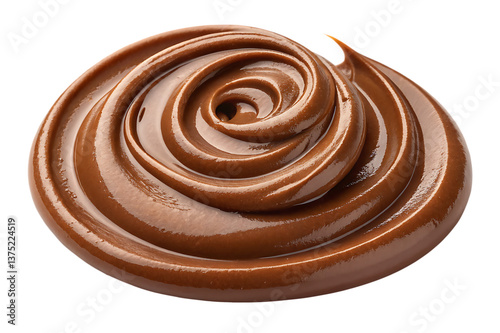 Delicious Chocolate Splash PNG – Melted Cocoa Dripping and Splattering on White Background