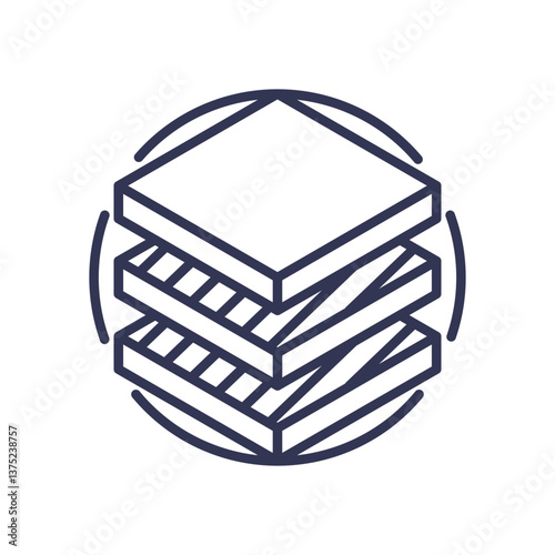 Layered structure symbolizing complexity in dynamic systems.