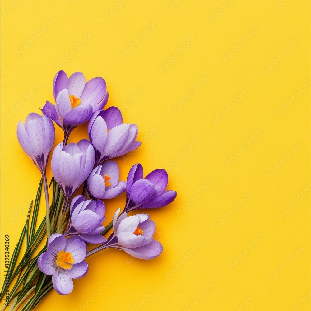 Naklejka premium spring crocus flowers