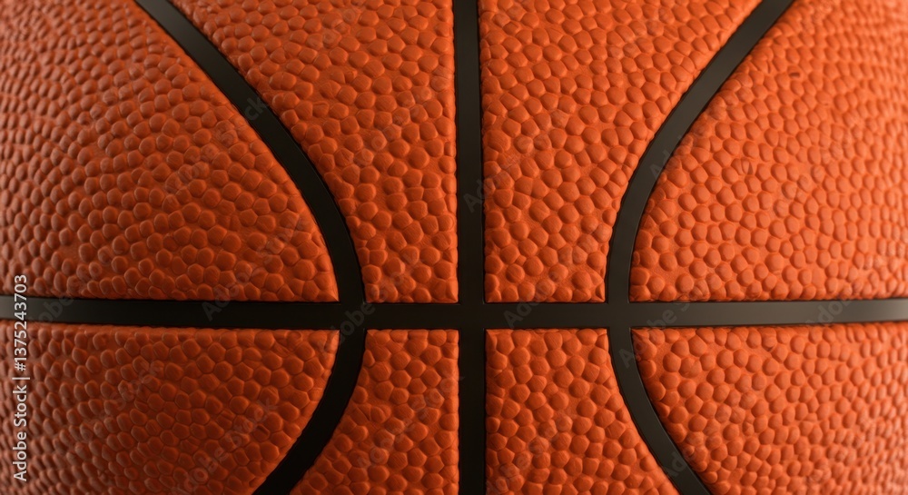 Obraz premium Basketball Texture – Orange Pebbled Leather Background