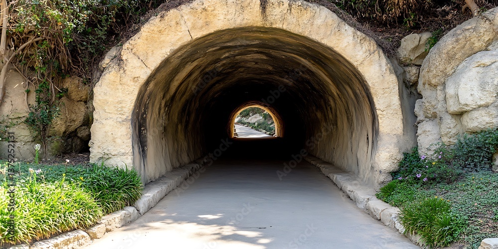 Obraz premium Stone Tunnel in Garden
