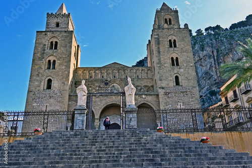 	
Cefalù, il Duomo o basilica cattedrale della Trasfigurazione, Palermo, Sicilia