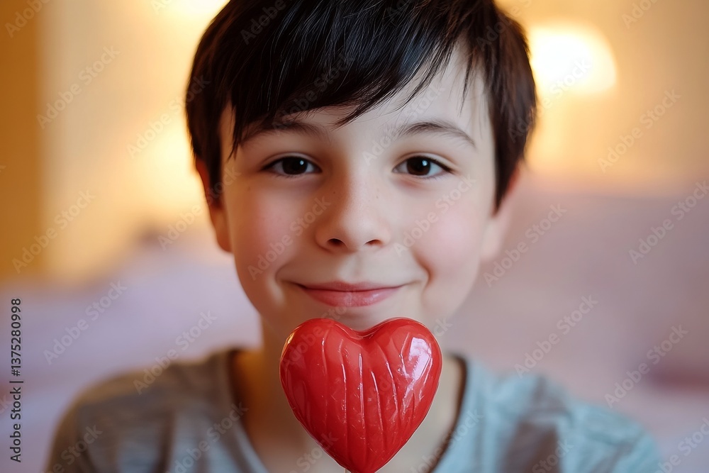 Valentine's day greeting and funny gift. Happy face cute high schooler boy with lollipop heart in hands. Valentine’s baby. Red theme. Cute moment. Red and white decor. Red and pink valenti. Valentine's day greeting and funny gift. Happy face cute high schooler boy with lollipop heart in hands. Valentine’s baby. Red theme. Cute moment. Red and white decor. Red and pink valenti.