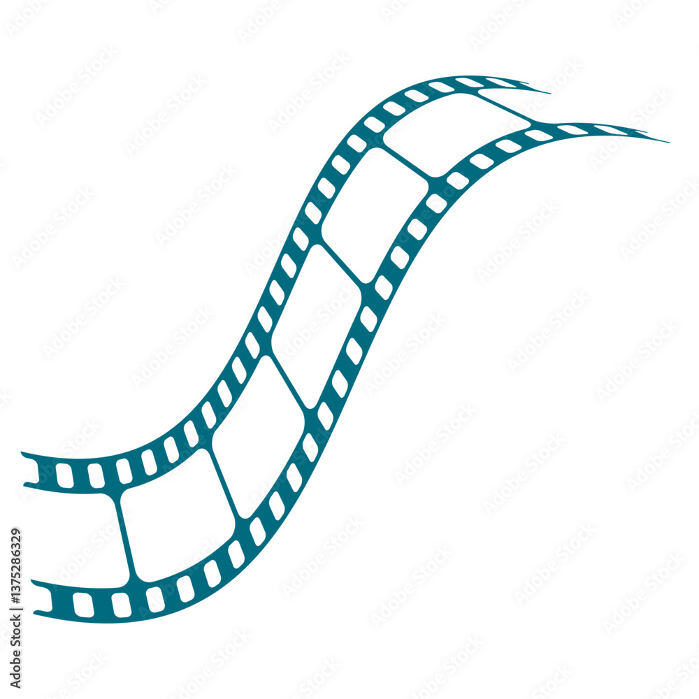 Fototapeta premium old film strip logo design