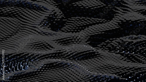 Wallpaper Mural 3d rendering abstract art animation with abstract moving shape Torontodigital.ca