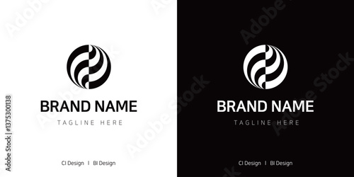 회전하는 원형 CI, BI, Symbol design