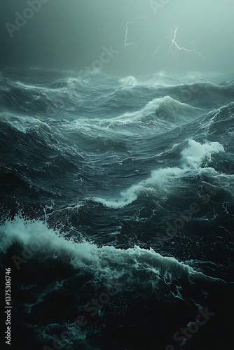 Stormy Sea, Vast Ocean Waves