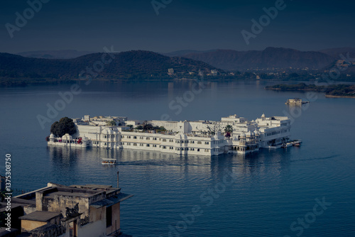Lake Palace on Pichola lake in Udaipur city, India