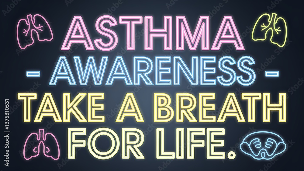 Asthma Day Banner - World Asthma Day Banner, in India: Focus on Breathing Asthma Day Banner - World Asthma Day Banner, in India: Focus on Breathing