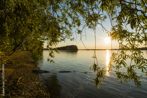 Obraz na płótnie Donau, Komarom, Ungarn, Westungarn w salonie