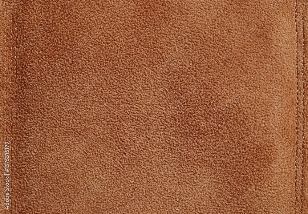 Fototapeta premium Brown Suede Leather Texture Closeup