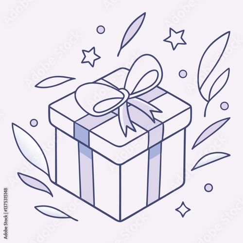 Special Offer Gift Icon for Promotions and Reward Programs in Ecommerce Flat Design Style