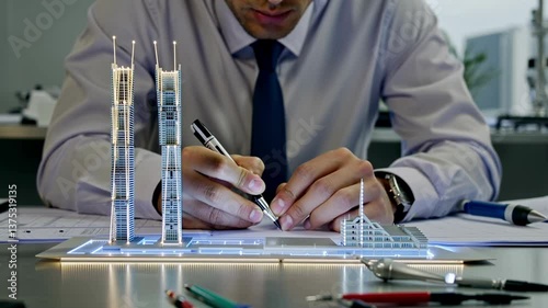 Highly skilled design and structural engineers work on cutting-edge industrial and architectural projects. From analyzing holographic blueprints to