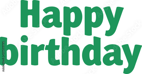Happy Birthday Text Design