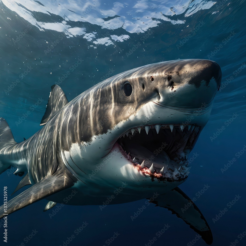 Fototapeta premium shark in the sea