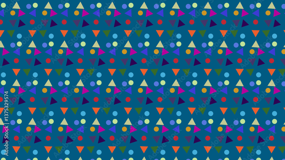 Obraz premium Abstract blue pattern design triangles 