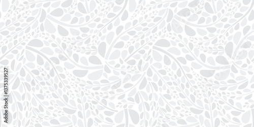 Organic motif, botanical motif background. Seamless pattern.Vector.スタイリッシュな有機的パターン