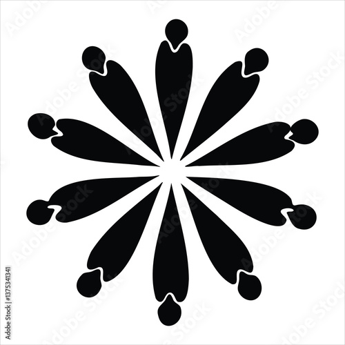 Black ink splash vector illustration design with a dog footprint pattern