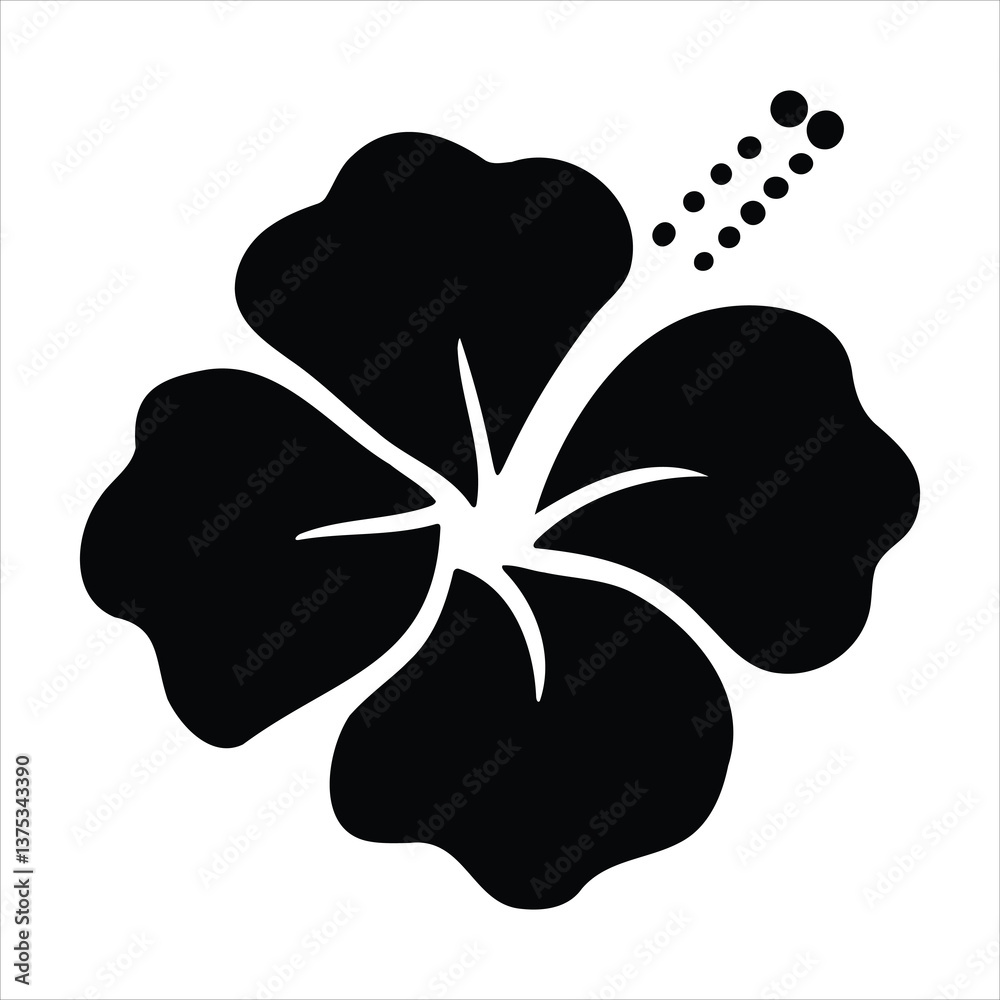 Black and white illustration of a lucky four leaf clover, a St Patrick's Day symbol and Irish shamrock, with a flower shape among green nature Black and white illustration of a lucky four leaf clover, a St Patrick's Day symbol and Irish shamrock, with a flower shape among green nature