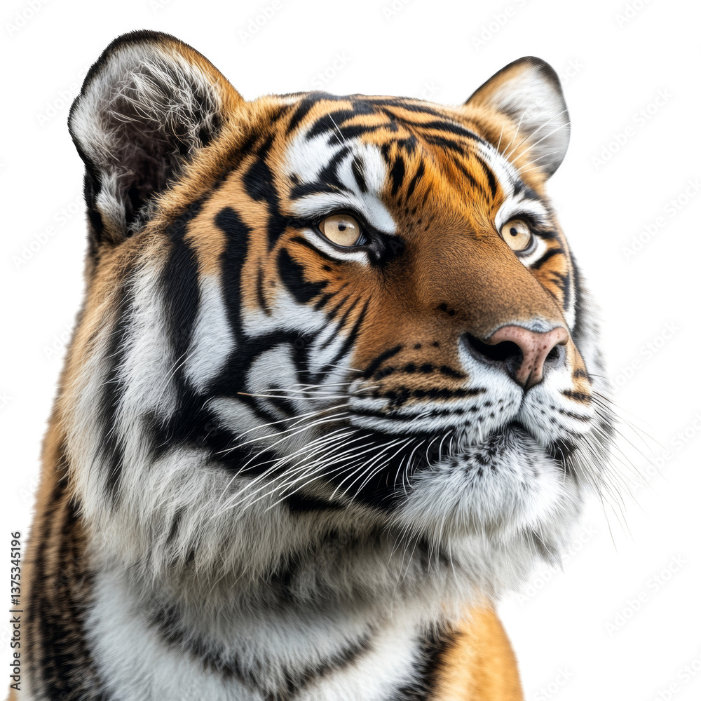 A tiger is staring at the camera with its mouth open A tiger is staring at the camera with its mouth open