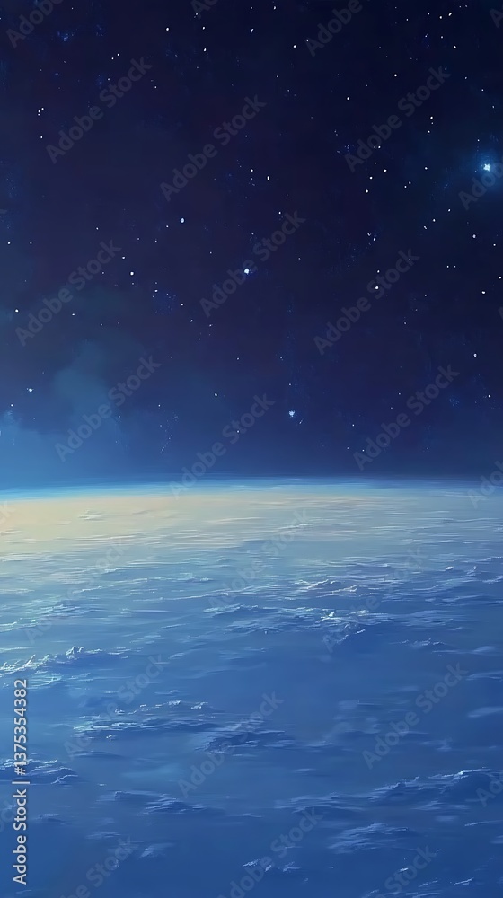 Space view of Earth's atmosphere Space view of Earth's atmosphere