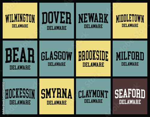 Delaware Cities by Population t shirt bundle photo