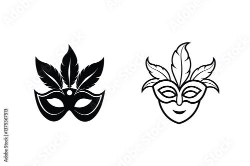 Venetian Masks, Carnival, Feathers, Celebration, Party, Festive, Masquerade, Costume, Elegance, Desi