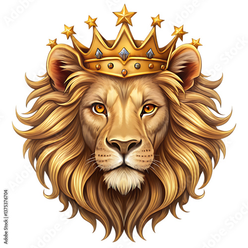 King Lion: Majestic Crown, Gold, Animal