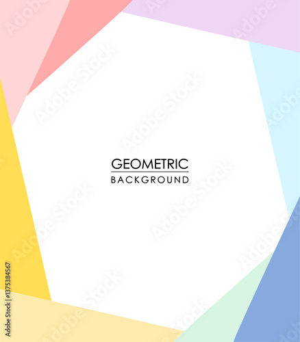 Geometric background with soft pastel colors