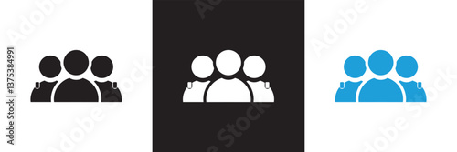 Trust Stroke icon collections.  Design for decoration, sticker, icon, kids etc. Vector illustration. isolated on white and black background. 