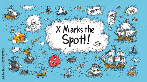 X Marks the Spot Illustrati...