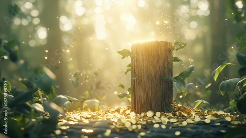 Mystical Stump: A serene fo...