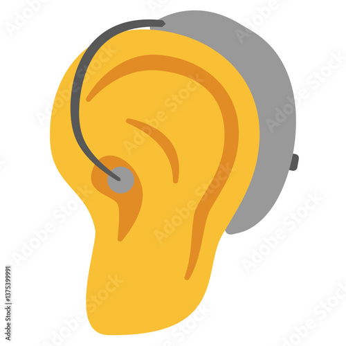 Ear with Hearing Aid
