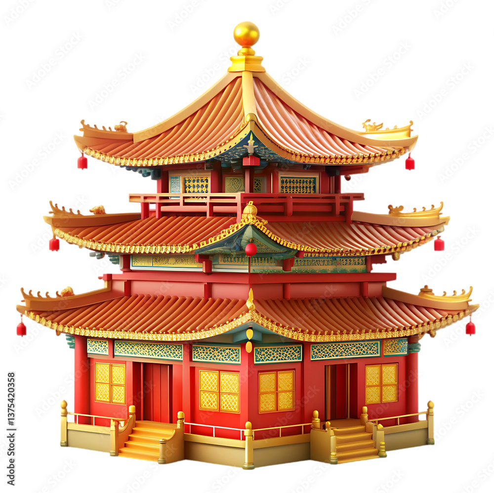 Fototapeta premium Chinese Pagoda: Architecture & Design