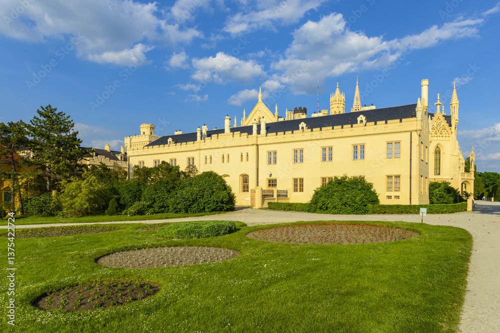 Schloss Lednice, Weltkulturerbe, Tschechische Republik, Südmäh Schloss Lednice, Weltkulturerbe, Tschechische Republik, Südmäh