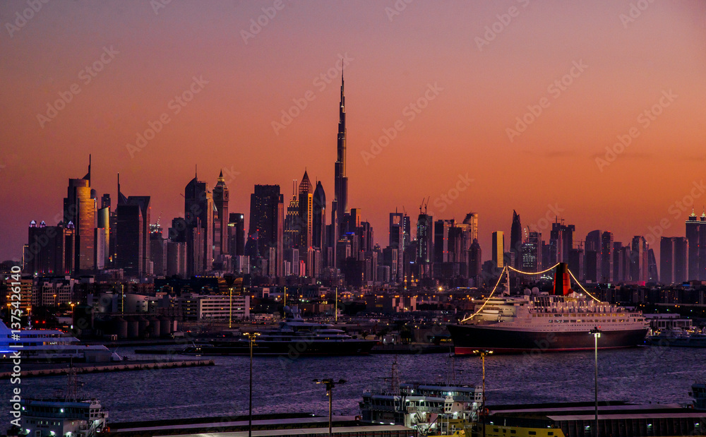 Fototapeta premium night, city lights