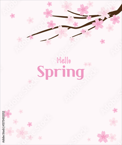 a poster of a cherry blossom spring festival