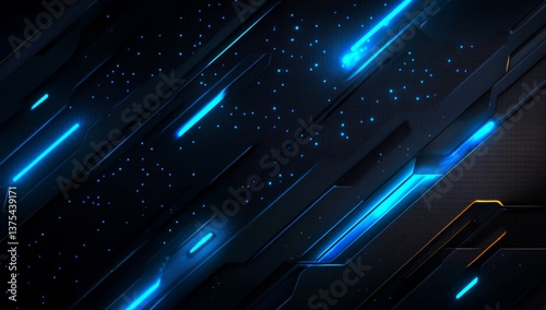 A black and blue background with a blue line that is on the right side of the im