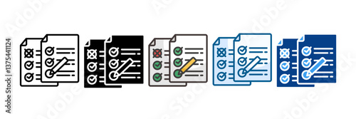 Comparison Icon Set Multiple Style Collection