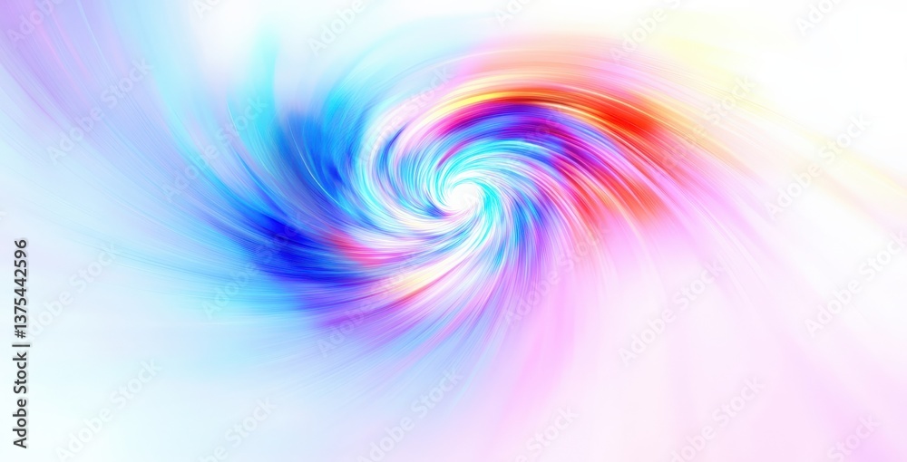 Obraz premium Abstract Colorful Swirling Vortex