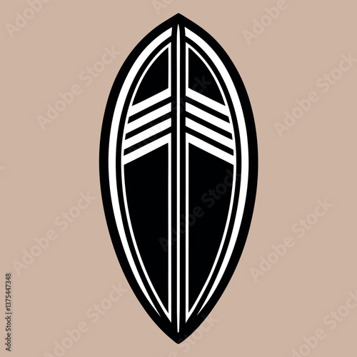 Different style surfboard icon design. 