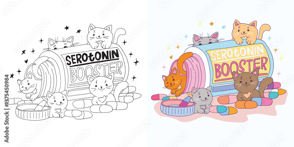 Obraz premium Pet lover illustration. Hand drawn doodle lettering quote. Lettering for t-shirt design, mug print, bag print, clothes fashion. 100% hand drawn vector image.
