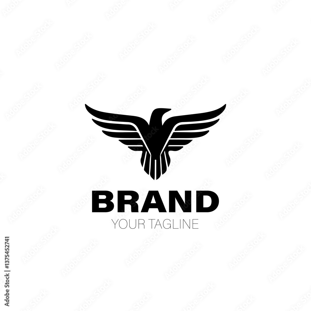 Fototapeta premium Thunderbird Logo. Thunderbird Logo Design. Thunderbird Logo Brand. Thunderbird Logo Vector Design Isolated on White Background