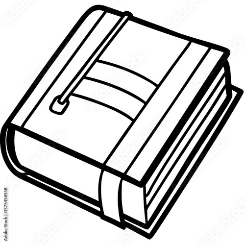A meticulously illustrated image of a detailed diary, ideal for personal documentation and journaling